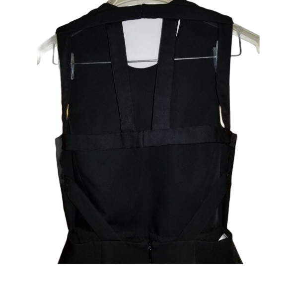 BCBGMAXAZRIA Backless Peplum Top Black Size XXS - Picture 3 of 7